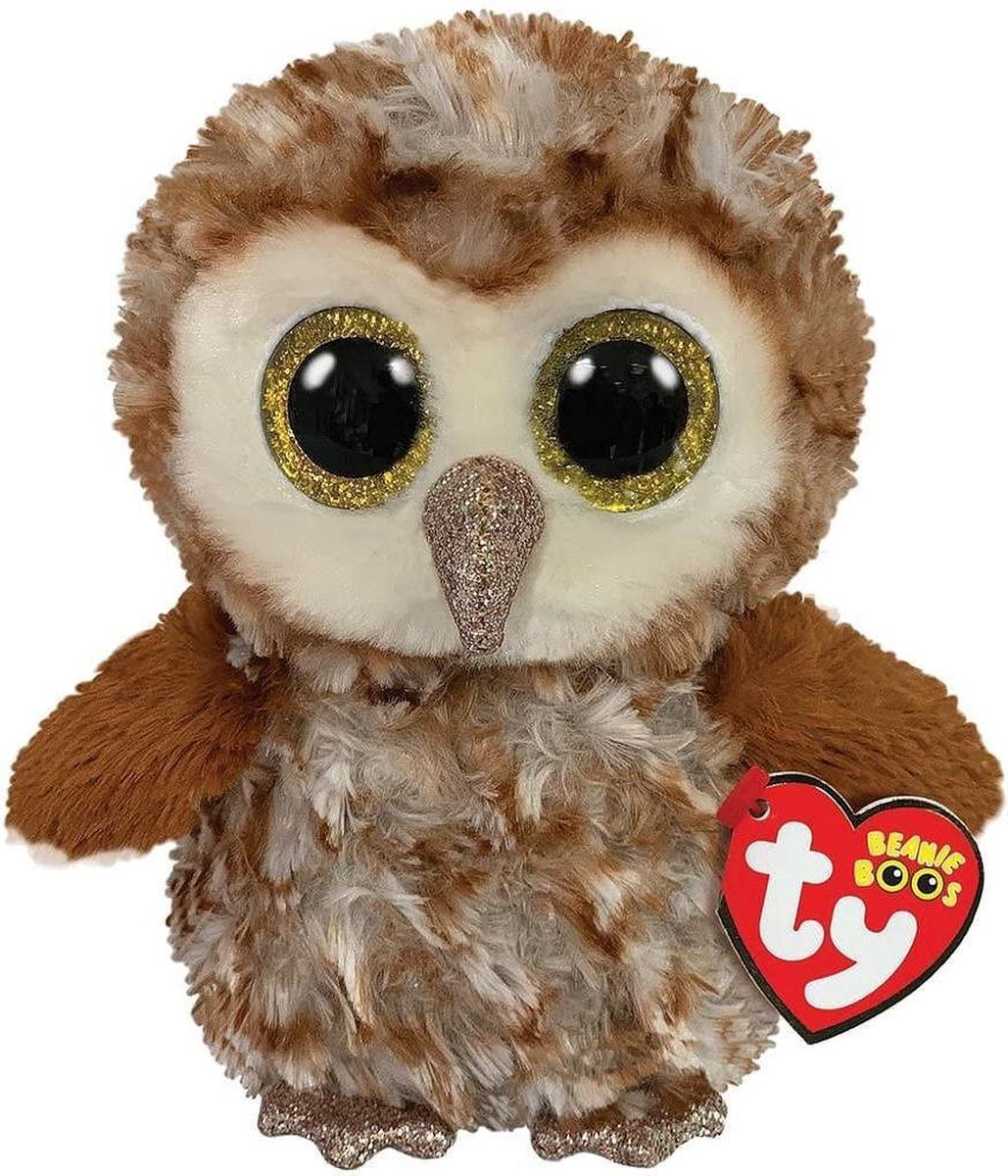 Ty Beanie Boos T36326 Percy Barn Owl Plush Toy, Multicolored, 15cm Fabric