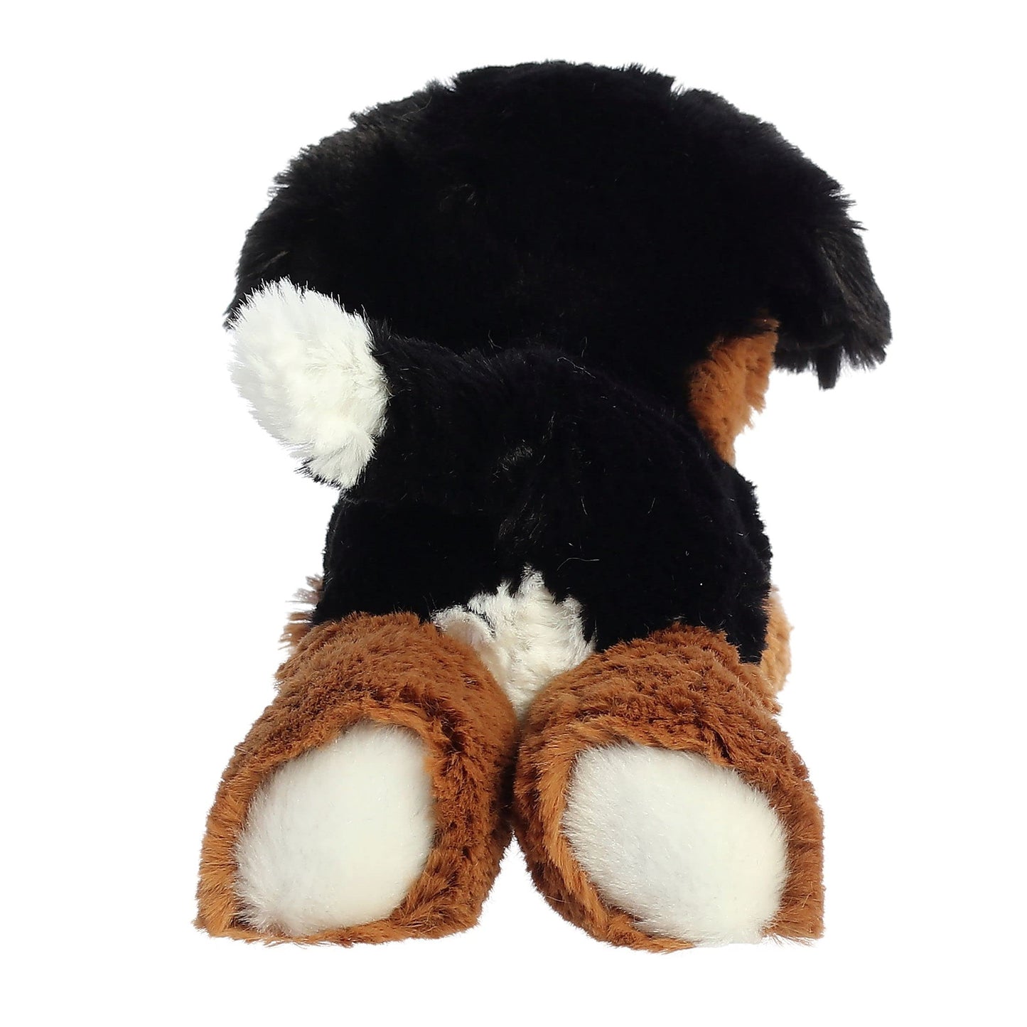 Aurora Adorable Mini Flopsie Bernie Mountain Dog Stuffed Animal - Playful Ease - Timeless Companions - Black 8 Inches