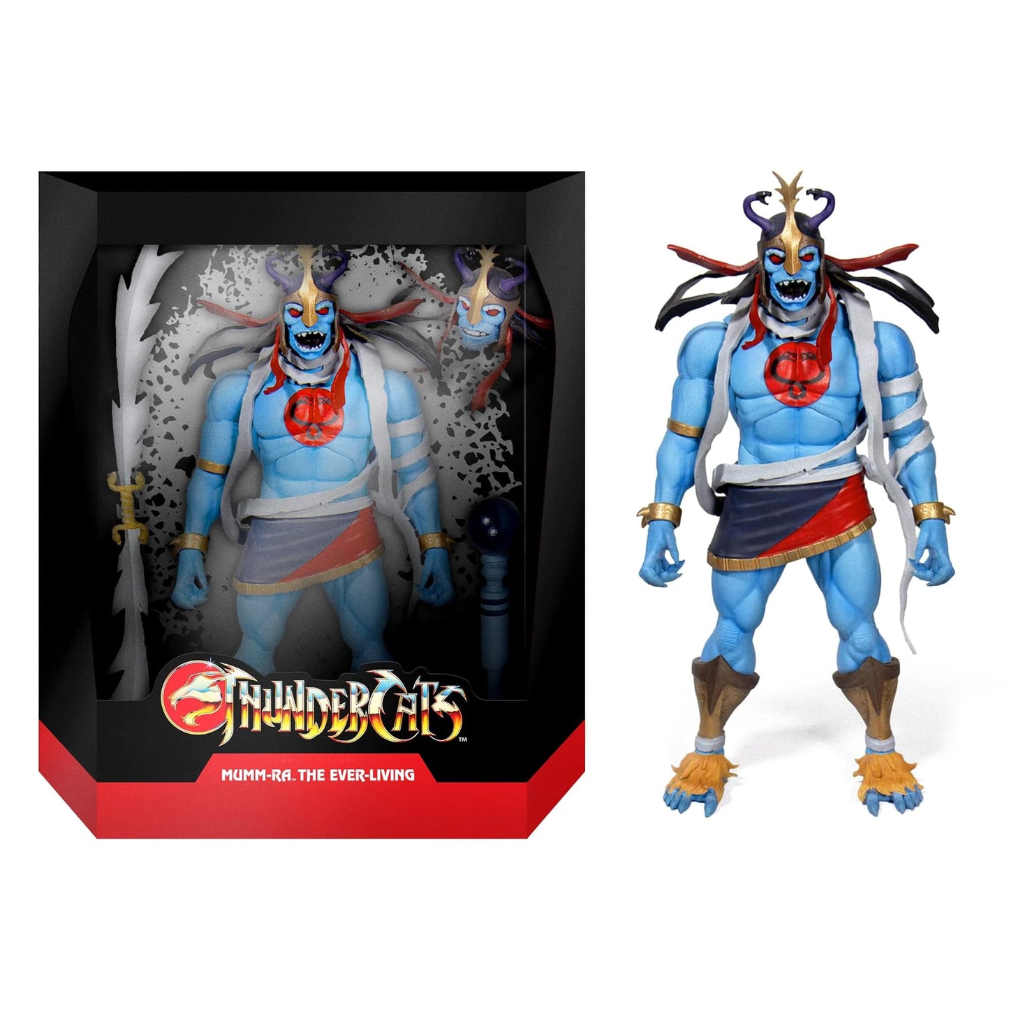 Super7 Ultimates! Thundercats Mumm-Ra The Ever-Living And Ma-Mutt - 8' Thundercats Action Figure With Accessories Classic Cartoon Collectibles And Retro Toys