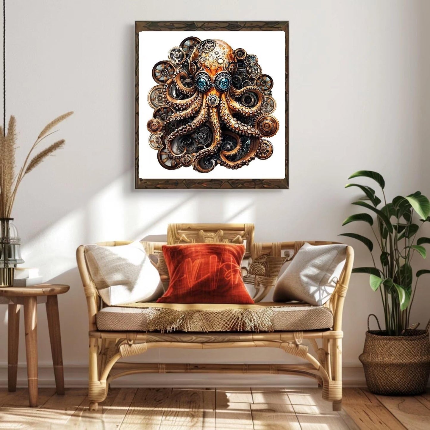 Jollitot Steampunk Doctor Octopus Puzzles 280 Pieces Adults Gifts Wooden 13.4X13In