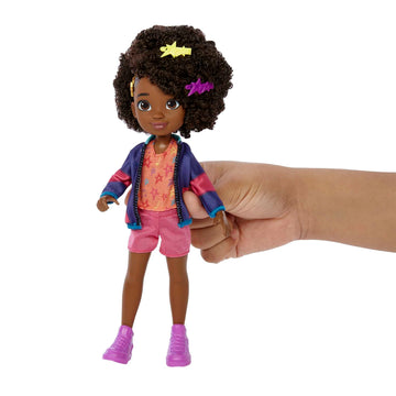 Mattel Karma'S World Fashion Pack With Karma Grant Doll, Clothes & Accessories, From School To Stage Set With 14 Pieces, Dark Br