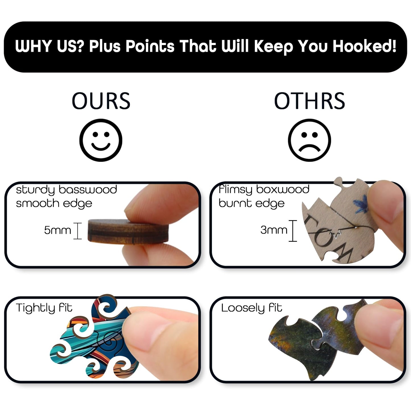 Mandala Hummingbird Wooden Puzzles, Bird Hard Jigsaw Puzzles For Adults, Gradient Flower Wood Puzzle