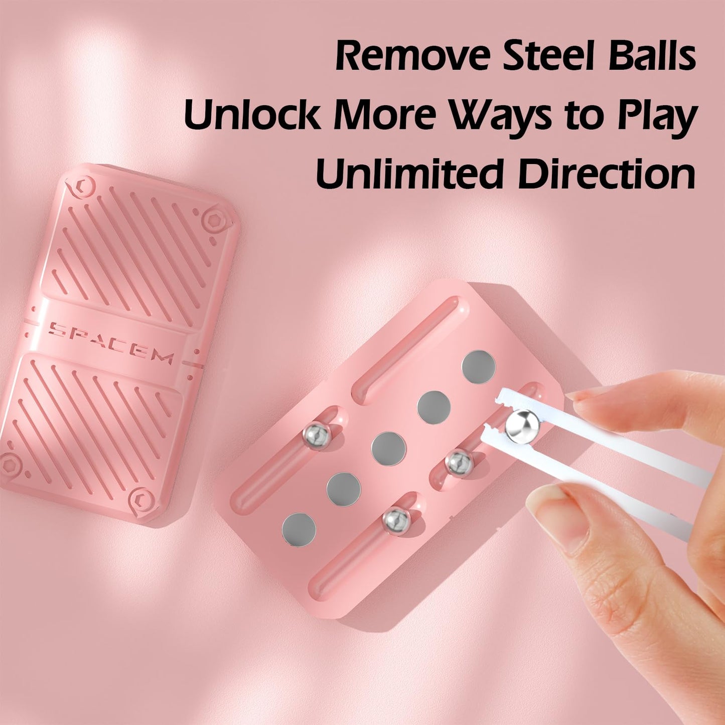 INNPLUS Fidget Slider Fidget Toys mature-themeds EDC Metal Fidget Slider Magnetic Fidgets for Anxiety ADHD Cool Gadgets mature-themed Fidget Toy Small Unique Gifts for Women Girlfriend