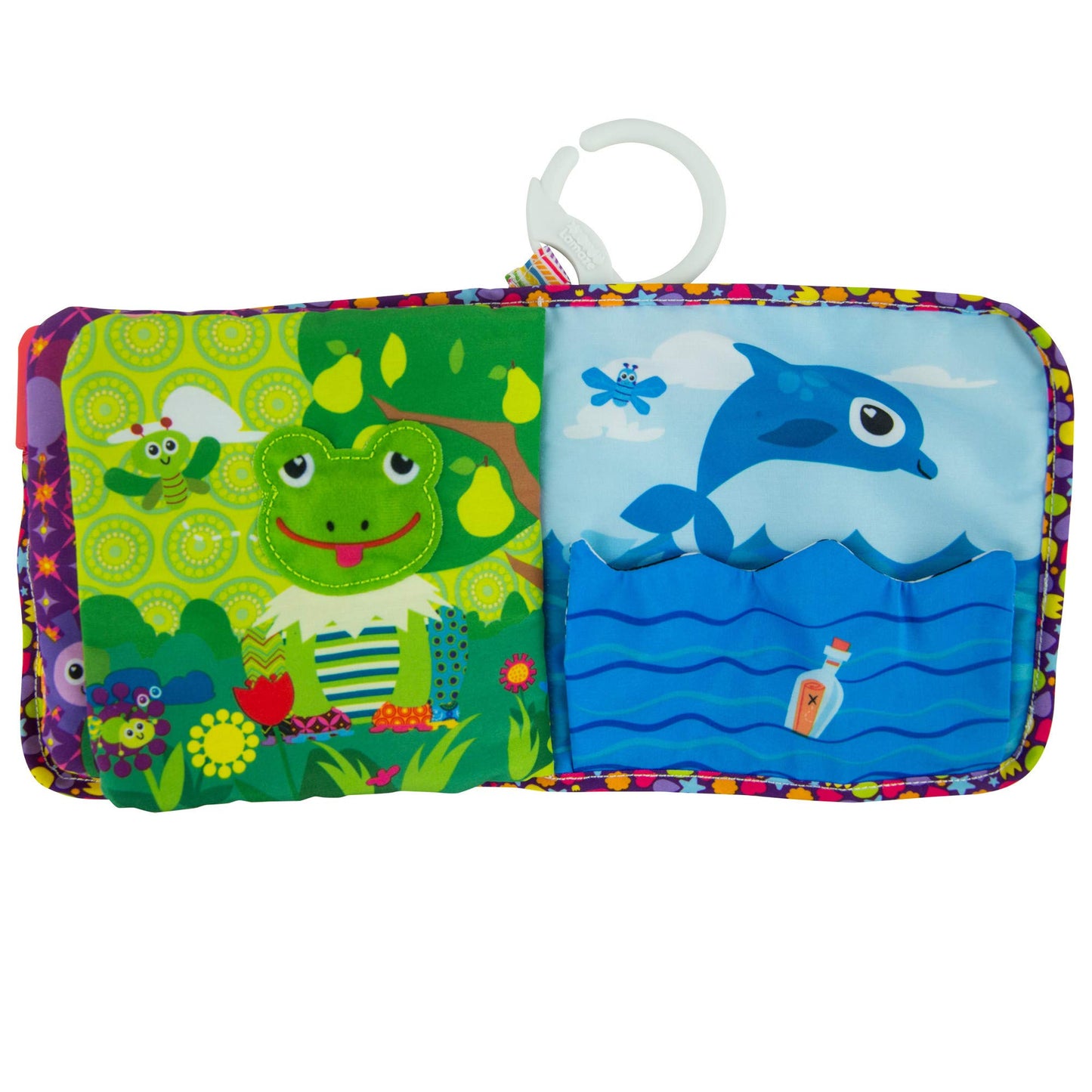 Lamaze Fun With Colors Soft Baby Book - High Contrast Baby Book With Crinkly Cloth Pages - Sensory Books For Babies Ages 6 Months And Up