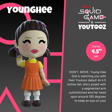 Youtooz Squid Game Young-Hee Doll 4.5'' Inch Vinyl Figure, Young-Hee, Doll From Squid Game By Youtooz Squid Game Collection