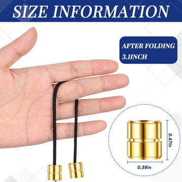 2 Pcs Begleri Fidget Beads Copper Worry Fidget Beads Worry Beads Begleri Beads Begleri Fidget Toy Cylinder And Bell Shaped Bead Handmade Novelty And Gag Toys For Men Women Relaxation, 7 Inch Long