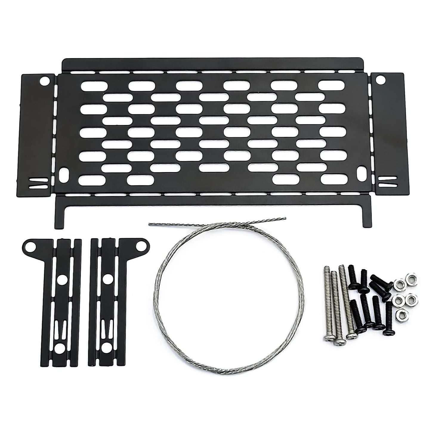 SWX Simulation Stainless Open Cover Folding Camping Table Board for TRX4M Defender 1-18 RC Crawler Car Upgrade Parts