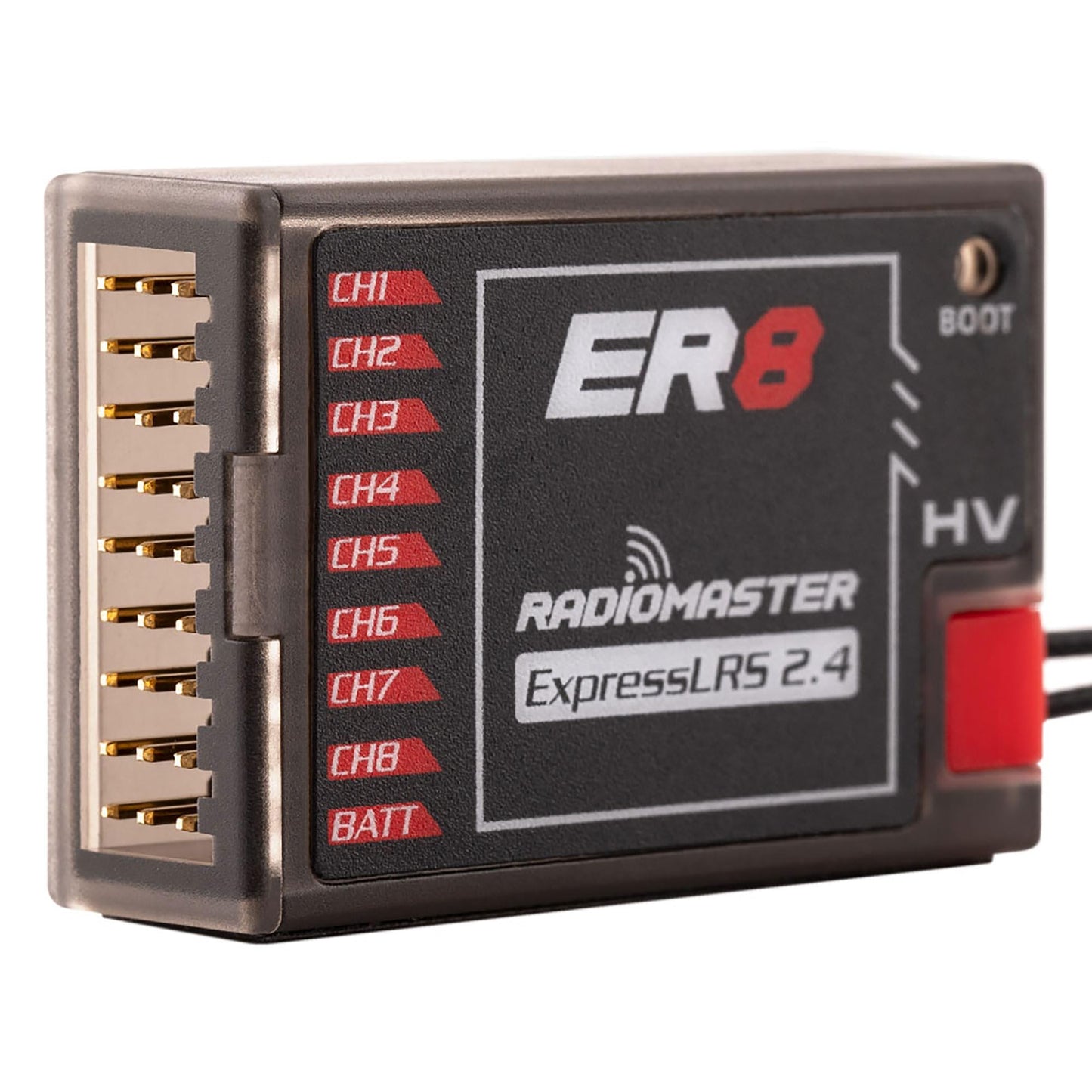 Radiomaster Er8 Elrs Pwm Receiver: 2.4Ghz 8Ch Expresslrs Receiver Nano Module For Fixed Wing Rc Vehicles By Speedybee