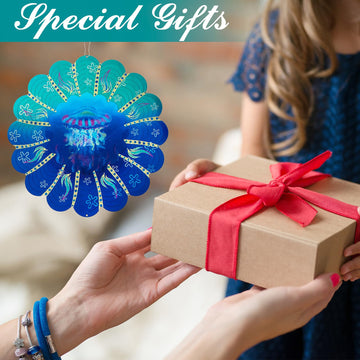 Jellyfish Metal Wind Spinners -Jellyfish Gifts For Women Mom Grandma Wife, Hanging Animations Wind Spinner For Outdoor & Indoor