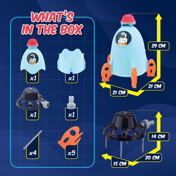 Chuchik Water Sprinkler For Kids, Toddler Outdoor Toys - Kids Sprinkler Toy Launcher - Summer Toys Splashing Fun - Sprays Up To 8Ft High - Attaches To Garden Hose, Kids Outdoor Toys