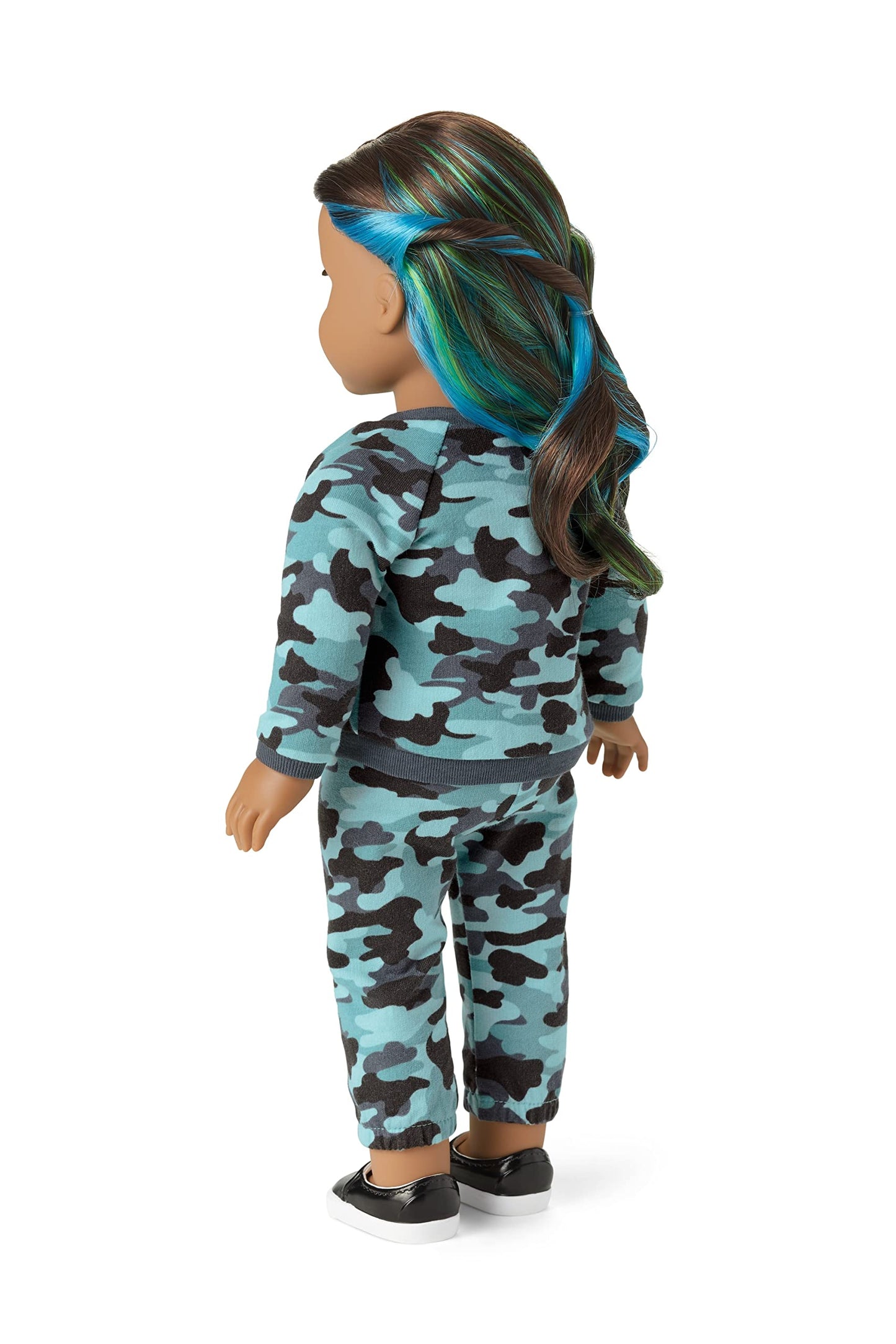 American Girl Truly Me 18-Inch Doll #89 With Hazel Eyes, Brown Hair W/Highlights, And Tan Skin In Camo Outfit, For Ages 6+