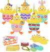 Fennoral 12 Pack Easter Craft For Kids Make You Own Easter Chick Foam Stickers Ornament Diy Easter Arts And Crafts For Preschool