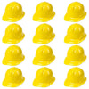 AnapoliZ Yellow Construction Hats Toy For Kids Dress Up Theme Party Fun Pack | 12 - Pack