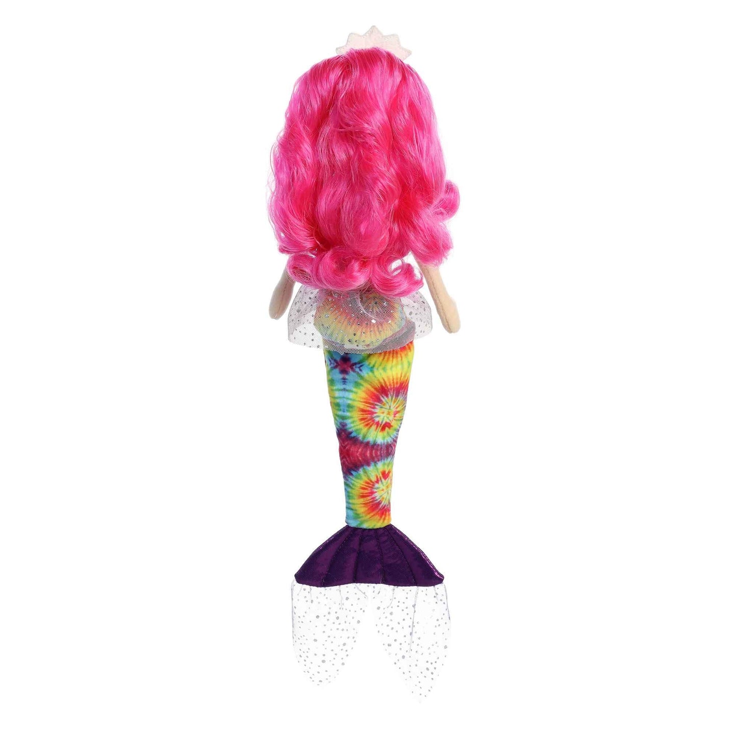 Aurora® Enchanting Sea Sparkles™ Tie Dye Sparkles™ Melody Stuffed Doll - Imaginative Play - Magical Companions - Multicolor 18 Inches
