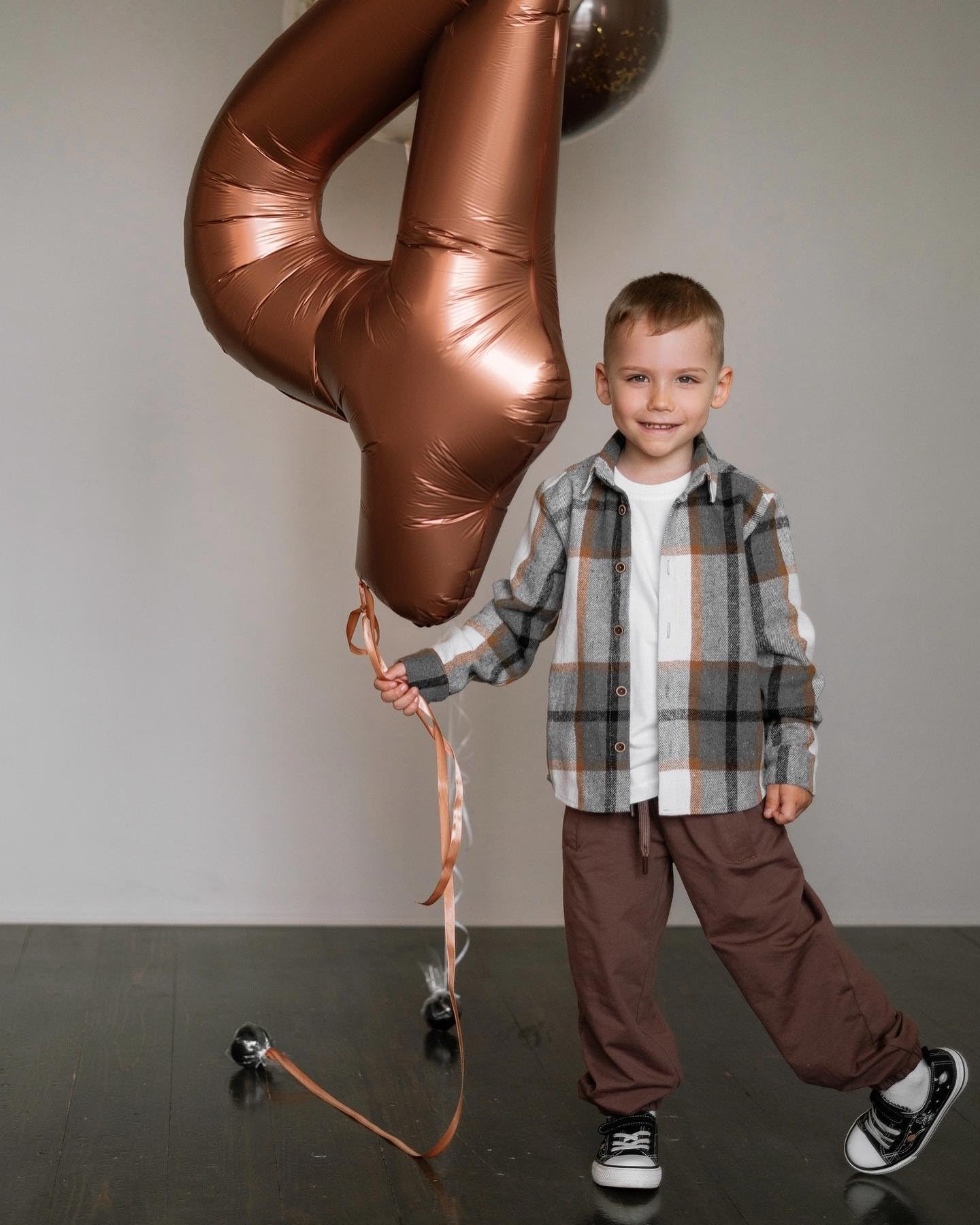 40 Inch Dark Brown 1 Balloon For First Birthday, Coffee Brown 1St Number Balloons Birthday Decorations For Girl Boy Kids Toddler