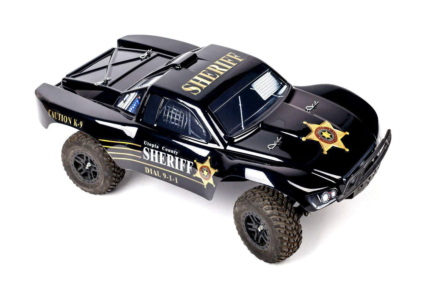 SummitLink Compatible Custom Body Police Style Replacement for 1/10 Scale RC Car or Truck (Truck not Included) SS-PO-02