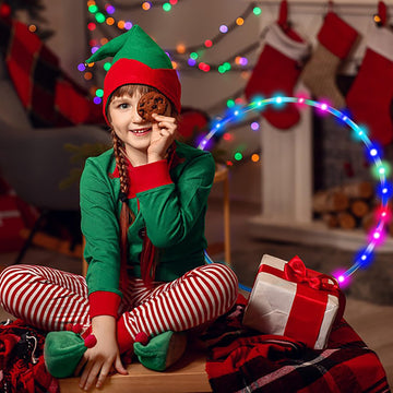 4Pack Led Hoop Dance Exercise Light Up Hoop For Kids Children, 24In Fitness Equipment Weight Loss Auto Color Changing Strobe Glo