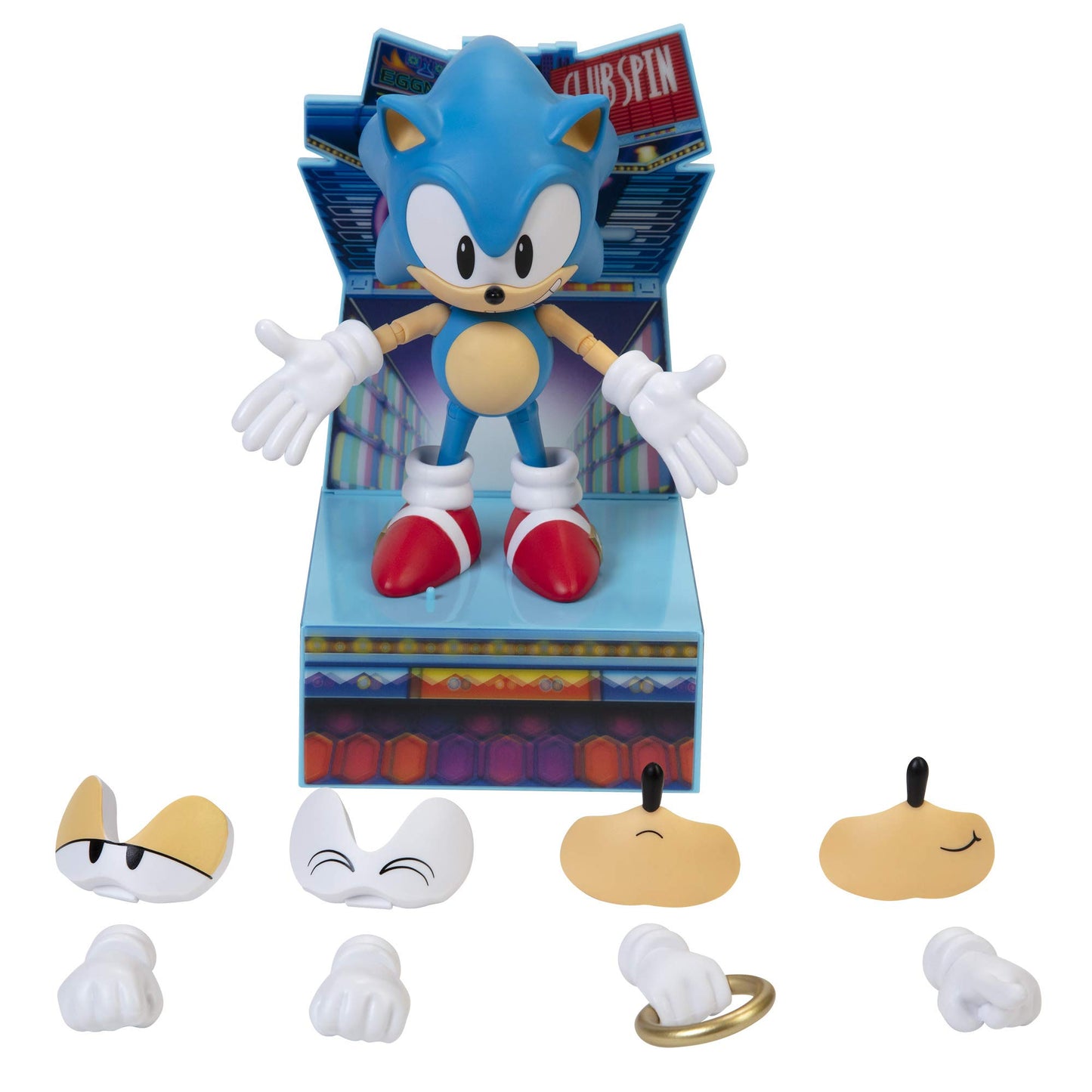 Sonic The Hedgehog 6” Collectible Action Figure - Multicolor Plastic Model 403942