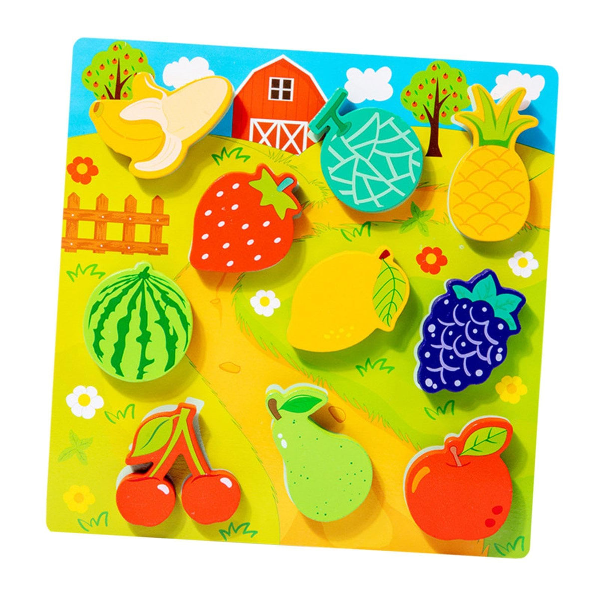 LOOM TREE Wooden Jigsaw Puzzles Montessori Toys for 3 Year Old for 1 2 3 Year Old Gift Style C | Educational | Other Educational