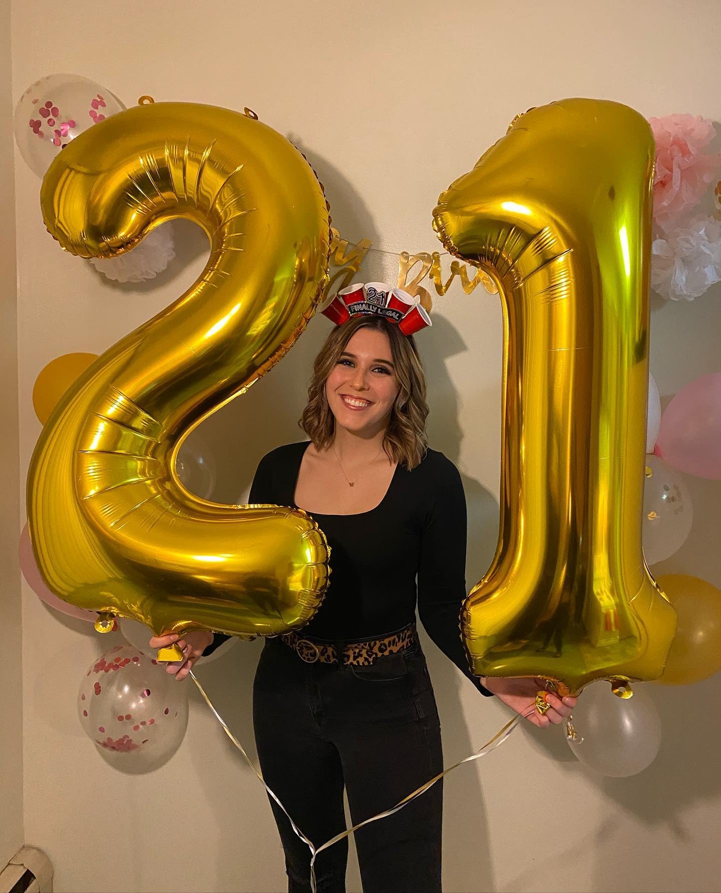 21 Balloon Number, Gold Number 21St Birthday Balloons 40 Inch, 21 Or 12 Years Old Gold Birthday Decorations For Men Women Him He