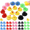 Gadiedie50 Pack Multicolor Mini Rubber Ducky Float Ducks Baby Bath Toy, Great For Jeep Ducking, Shower, Birthday Party, Carnival Game Gift(1.6'X 1.5' X 1.2'. 6 Colors)