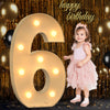 3Ft Marquee Numbers, Light Up Numbers 6 For 6Th 16Th 36Th Birthday Decorations, Big Numbers For Party Decorations, Large Light U