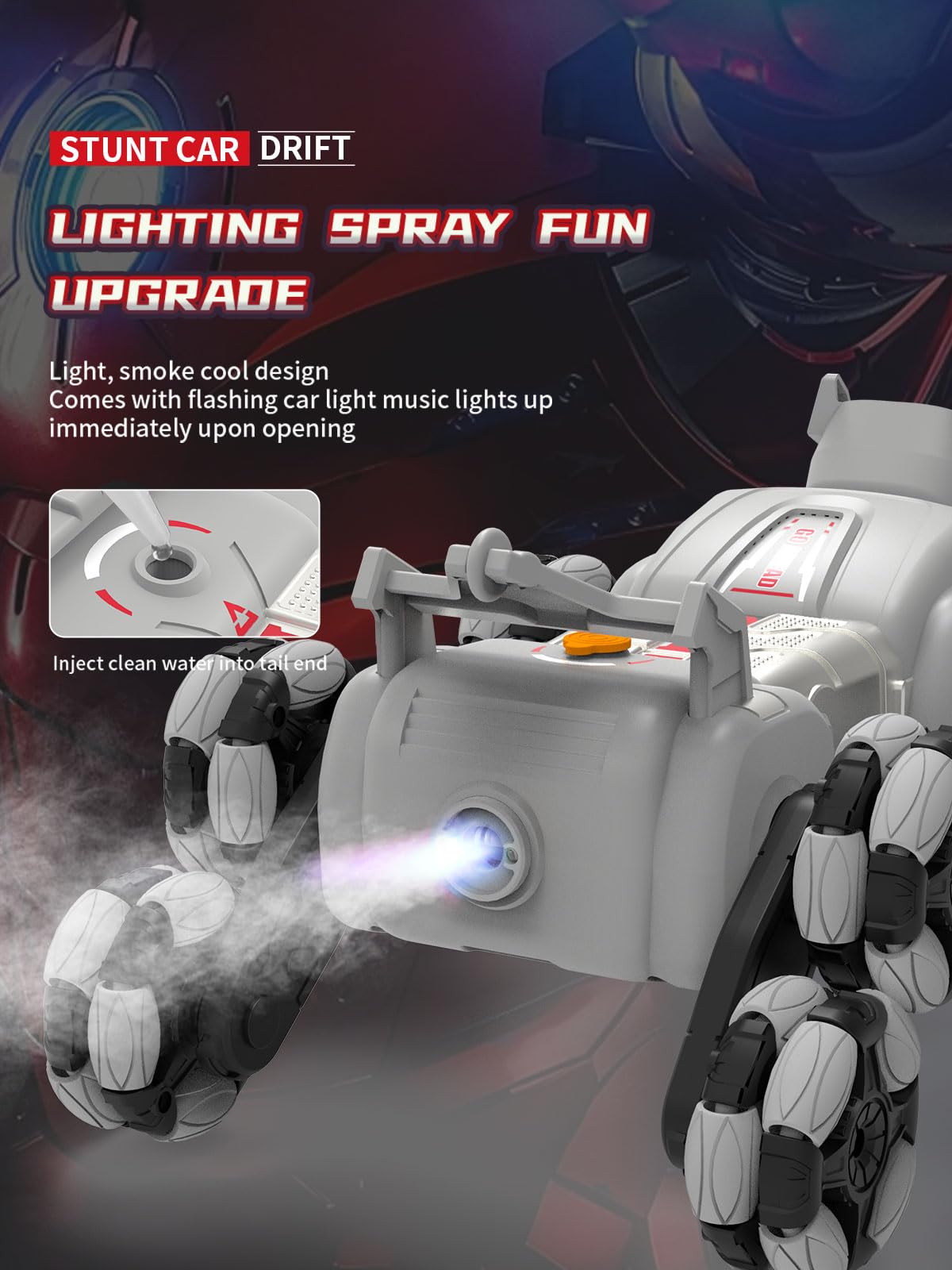 ATHLERIA 8WD Gesture Sensing Rc Stunt Car Toys for Boy Age 8-13,Hand Remote Control Car,Coolest Christmas Birthday Present Ideas