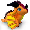 Kobataro Wings Dragon Plush Stuffed Animal Plushies Toys Cute Fire Dragon Stuffy For Kids Boys Girls For Aged 3+(Red)