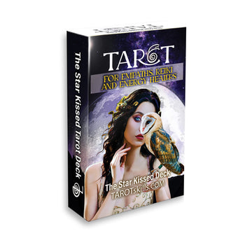 Tarot Skills Star Kissed Tarot Deck, Tarot Cards With Meanings On Them Including “Golden Dawn” Astrology Zodiac And Planets, Keywords, Reversed, Elements, Includes Online Education For Learning Tarot!