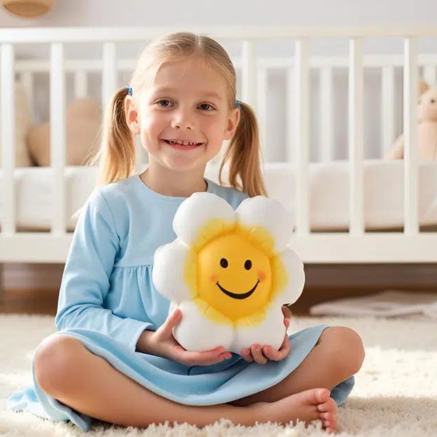 Sobeit Piggy Bank For Girls Boys Kids, Cute Smiley Flower Piggy Bank, 7.87Inch Ceramic Coin Bank Money Bank For Birthdays, Chris