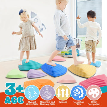 Stepping Stones For Kids(10Pcs)| Toddler Stepping Stones| Balance Stepping Stones For Kids| Stepping Stones For Toddlers 1-3| Ki
