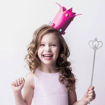 Liatunou 2 Pack Silver Star Wands, Crown Wands, Princess Fairy Wands,Magical Sticks For Girls Birthday, Party, Halloween