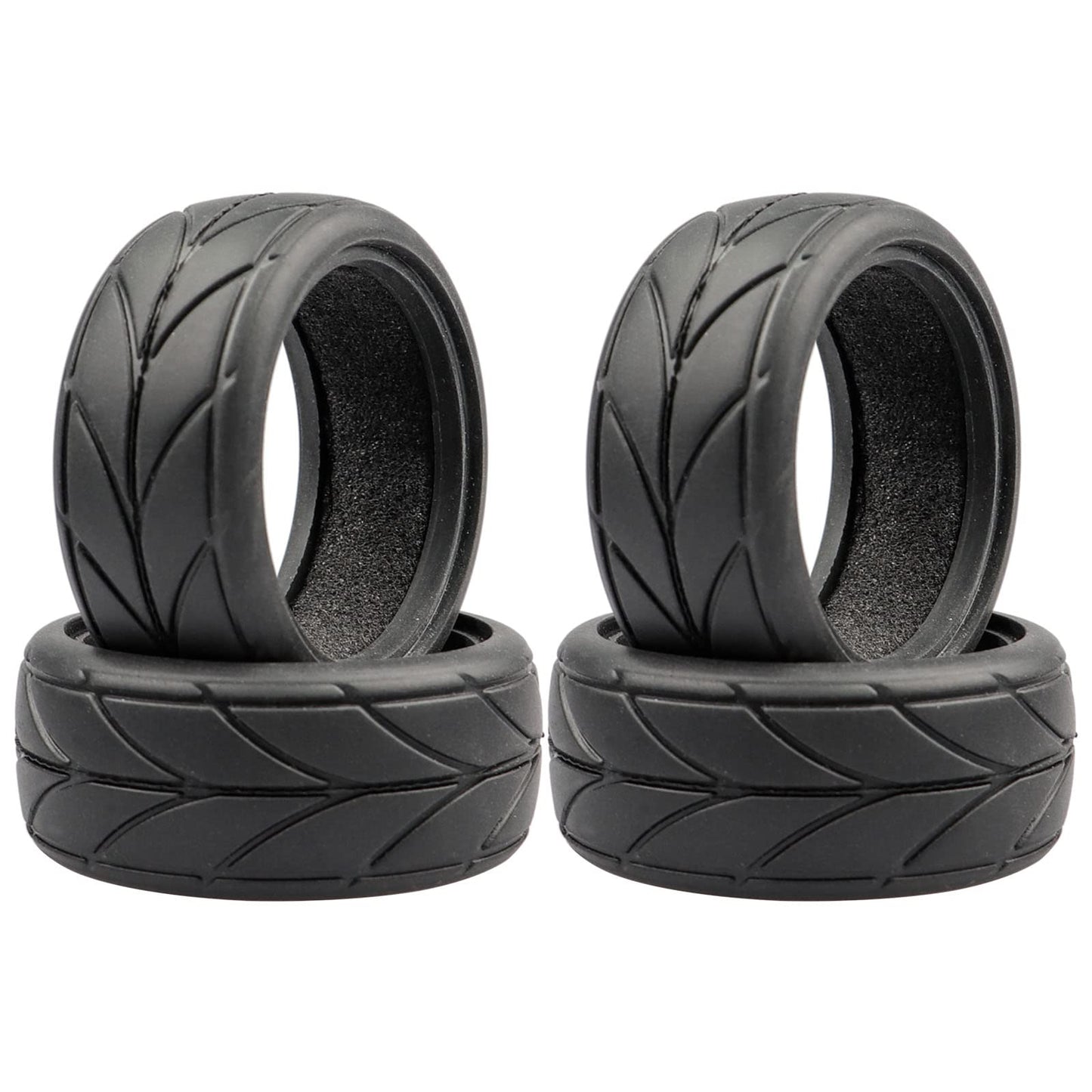 Acekeeps 4pcs 1/10 RC Drift Tires 65 * 26mm for 1/10 RC On-Road Car