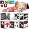 Black And White High Contrast Baby Books Flash Cards Tummy Time Mirror Toys Newborn Toys 0-3 Infant Stimulating Sensory Toy 0-6 3-6 2 4 5 Months Old Baby Boy Girl Shower Gifts Easter Basket Stuffers