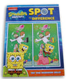 Activity Books Spot The Difference Book Game For Kids - 22 Puzzles With Answer Key (Spongebob Squarepants)