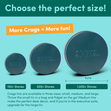 Speks Crags Ferrite Putty, Over 1,000 Ferrite Stones In A Metal Tin, Seriously Satisfying Fidget Toys For Adults And Desk Toys F