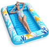 Inflatable Tanning Pool Lounger Float - Jasonwell 4 in 1 Sun Tan Tub Sunbathing Pool Lounge Raft Floatie Toys Water Filled Tanning Bed Mat Pad for mature-themed Blow Up Kiddie Pool Kids Ball Pit Pool