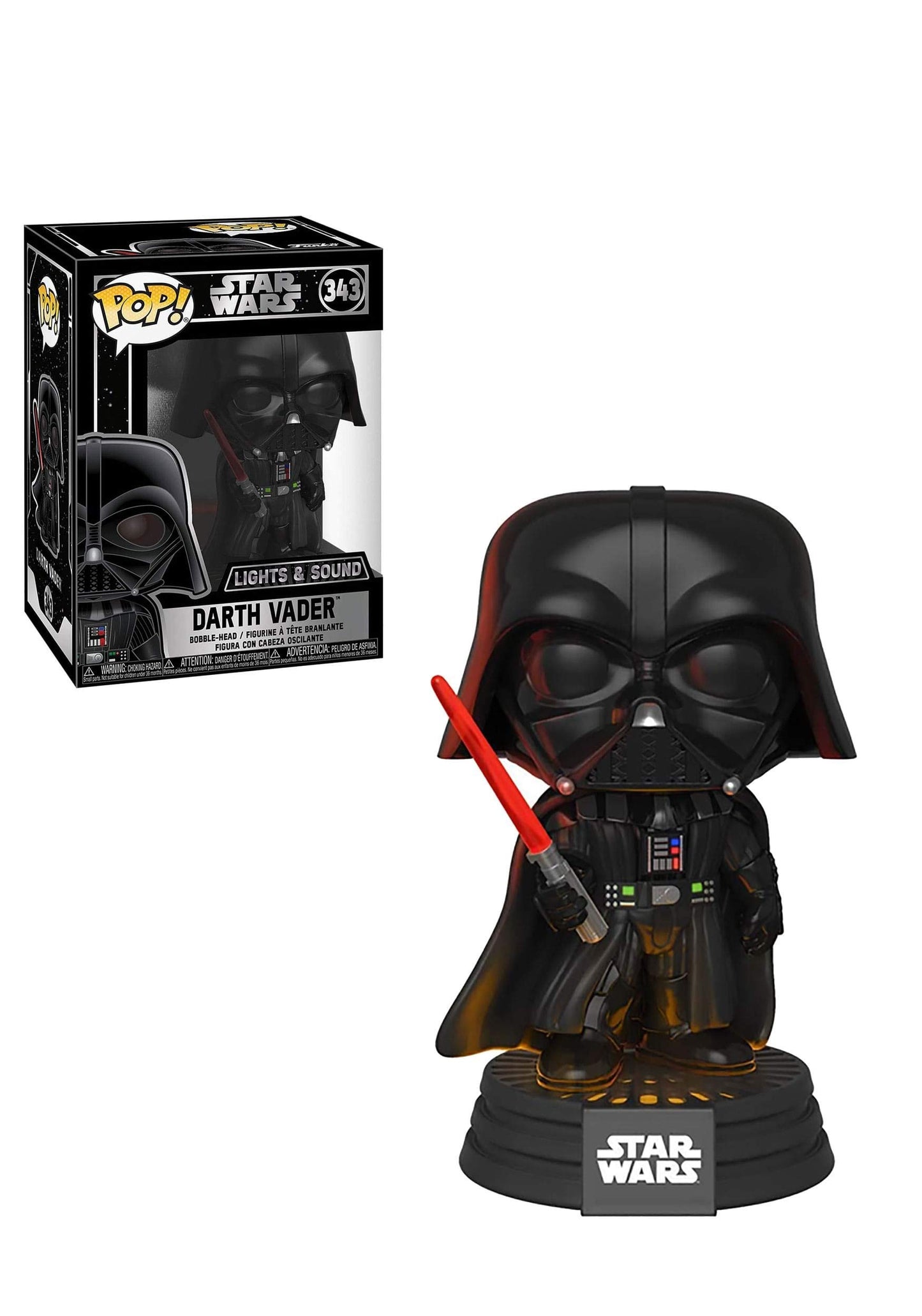 Funko 35519 Pop Bobble: Star Wars: Darth Vader Electronic, Multicolor