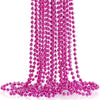Pink Oval Bead Necklaces (30'') - Pack Of 50 - Gorgeous & Attention-Grabbing, Perfect for Parties, Fun Events & Stylish Fashion