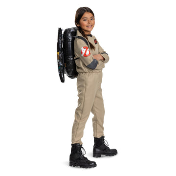 Disguise Ghostbusters Kids Costume, Offiical Ghostbusters Frozen Empire Halloween Costume Jumpsuit, Child Size (4-6)