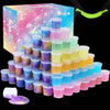 60 Pack Galaxy Slime Pack, Including Glow In The Dark Slime 30 Pack And Galaxy Slime 30 Pack, Super Soft And Stretchy Slime Toy For Any Child Favor, Birthday, Classroom Prizes, Goodies Bag Stuffer