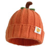 Pumpkin Knitted Beanie Hat Winter Thick Warm Soft Cute Hat Capfor Infant Kids Toddler Boys Girls for Halloween Christmas Orange