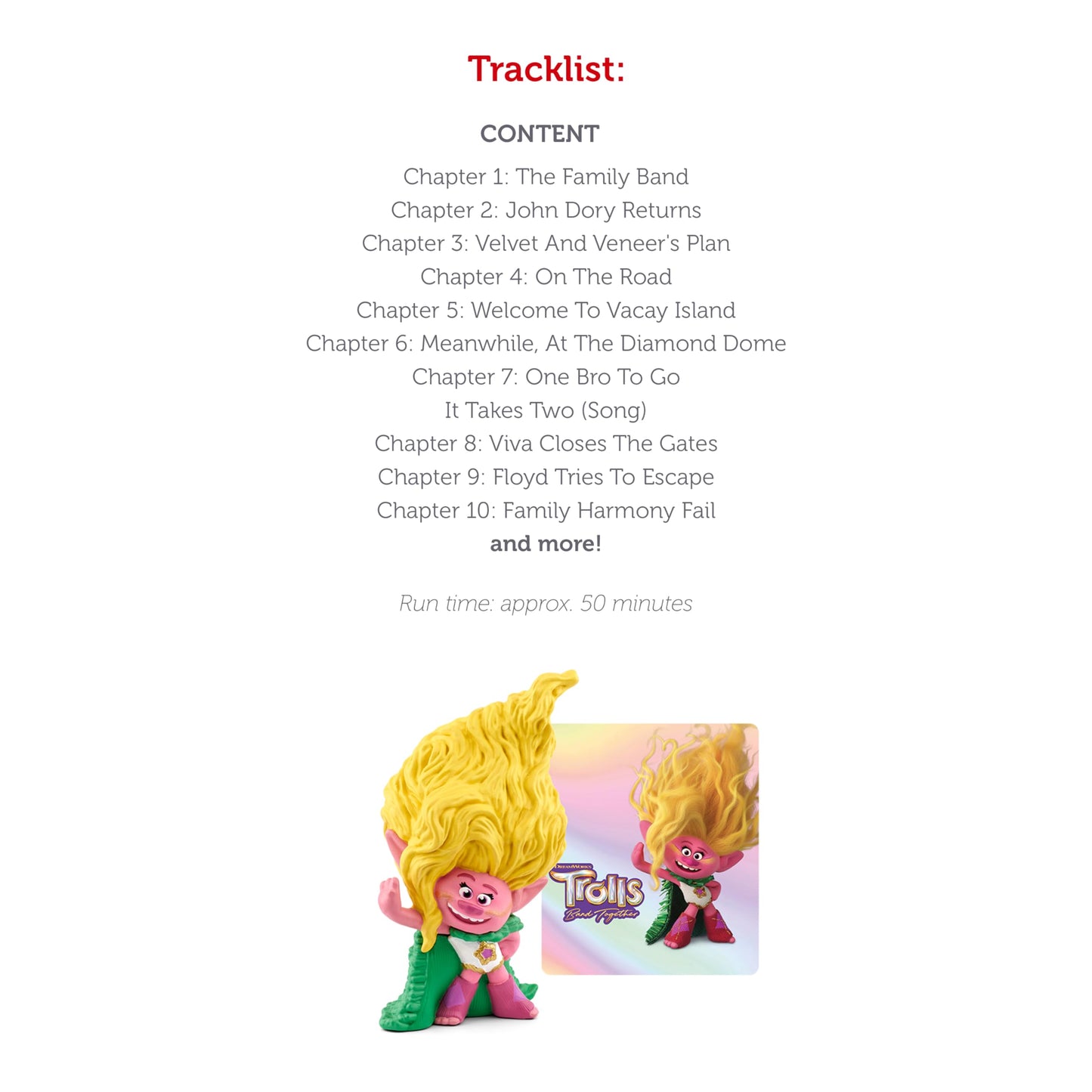 Tonies Viva Audio Toy Figurine From Dreamwork'S Trolls Band Together