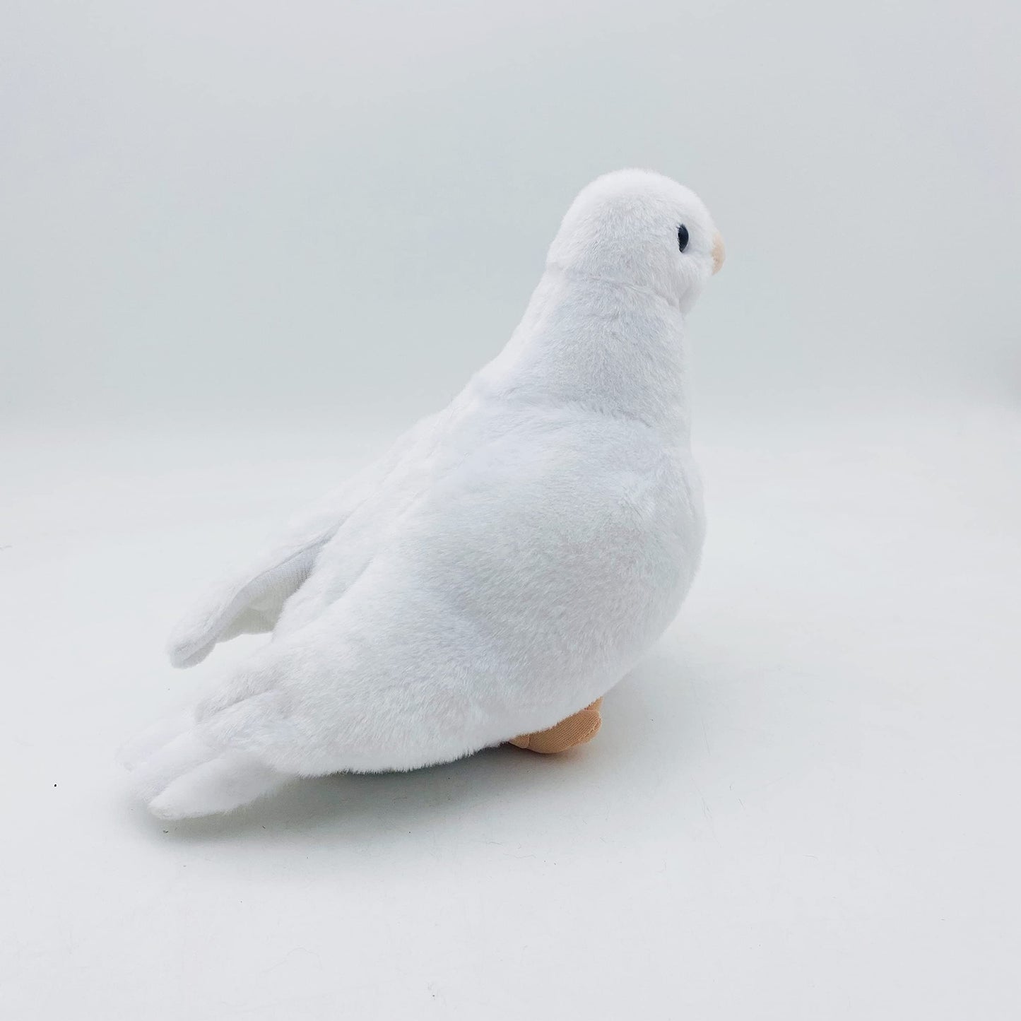 Simulation White Pigeon Stuffed Animal Toy - 8 Inch Rock Pigeon Toys, Cute Pigeon As Gift (White)