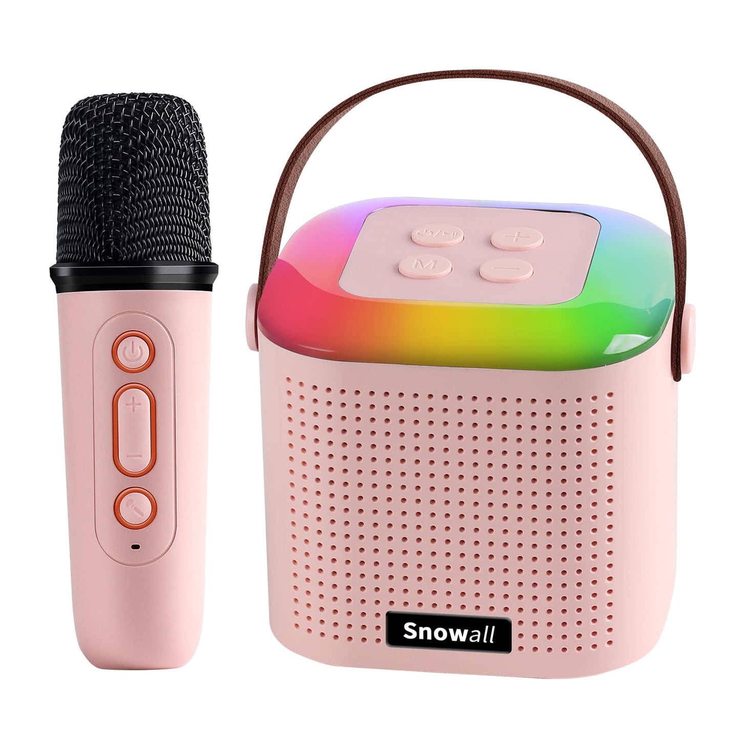 Snowall Karaoke Machine For Kids,Portable Bluetooth Party Speaker With Wireless Microphone,Kids Music Player Toy For Girls 3,4,5
