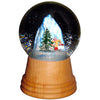 Alexander Taron Importer 2407 Perzy Snowglobe, Medium Skier with Wooden Base-5 H W x 3 D, 5 x 3 x 3, Brown