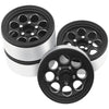 4Pack HIRCQOO Metal 1.9 inch Beadlock Wheel Rim 4pcs Wheel Hub Fit 1.9 Tires Compatible with Axial SCX10 90046 AXI03007 Redcat G