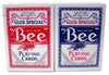 US Playing Card Co. Bee No. 92 Red/Blue Diamond Back Playing Cards - 12 Decks, Multi-Color, Paper Material