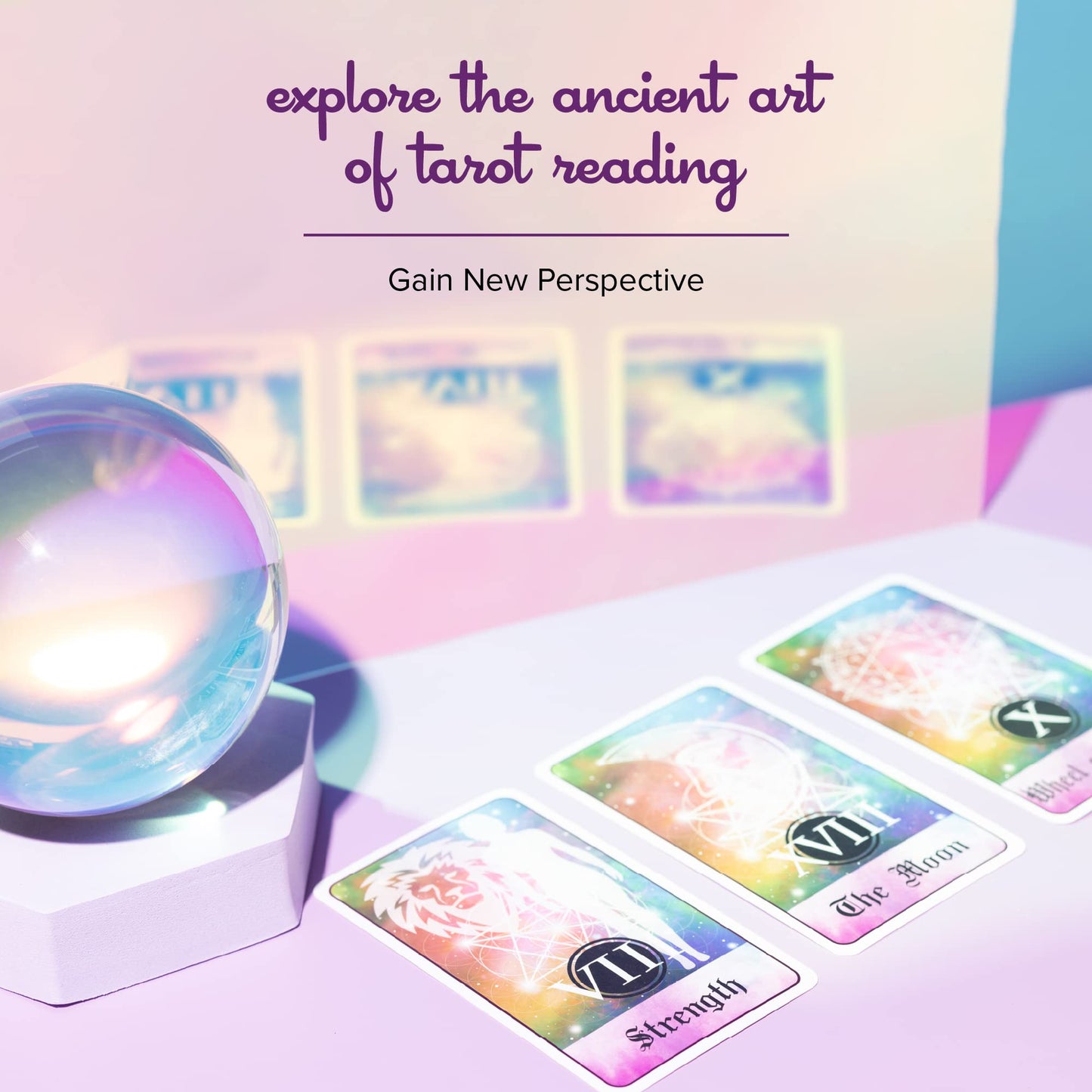 Kalan Tarot Cards Set - Complete Set Of Tarot Cards For Beginners And Experts Alike - Celestial - 2.75'' W X 4.75'' L