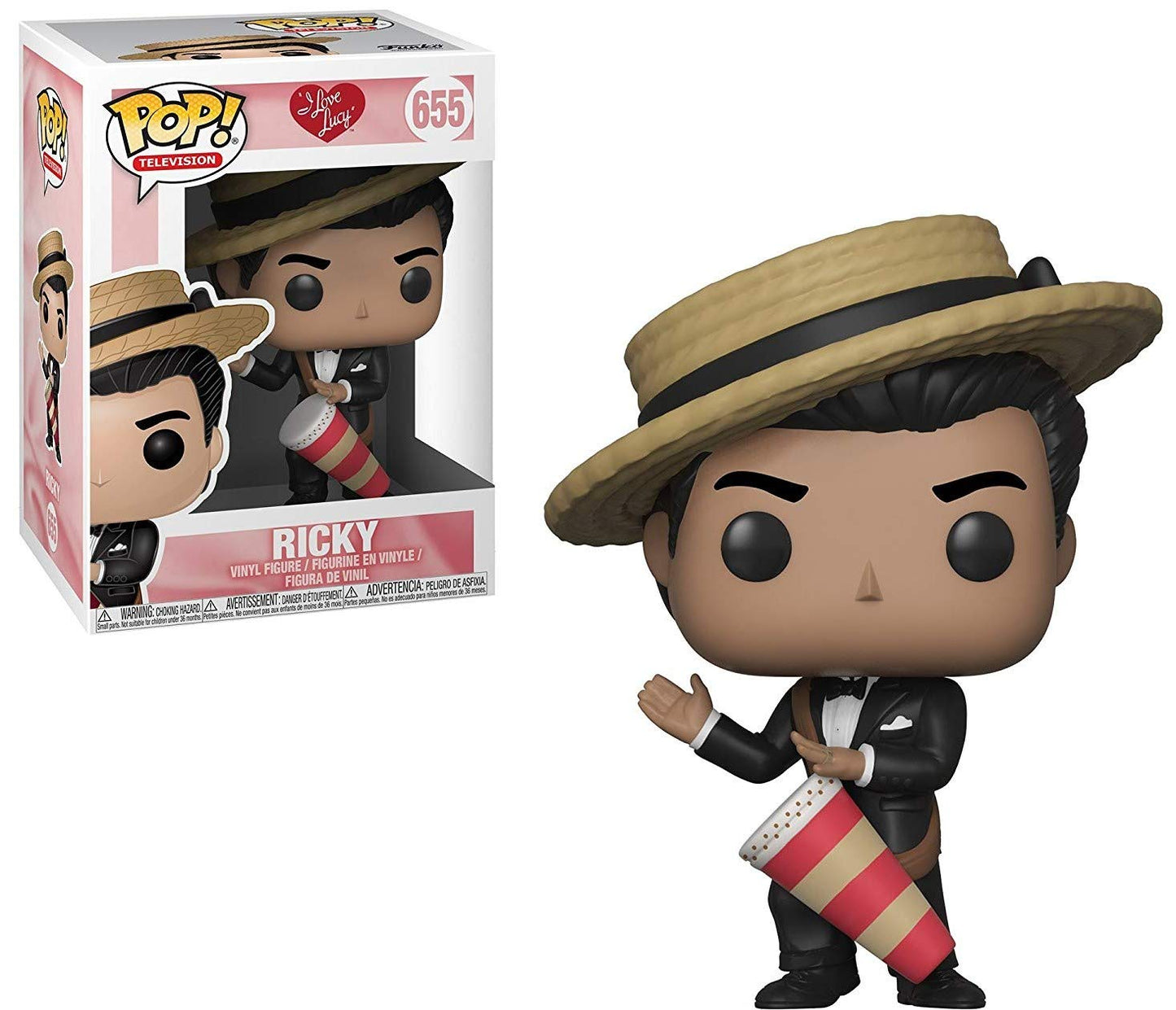 Funko Pop! I Love Lucy Ricky Ricardo Vinyl Figure 3.75" Multicolor with Pop Box Protector Case